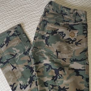 Tory Burch Camo Skinny Jeans